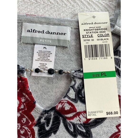 Alfred Dunner Petite Large Floral Print Keyhole
Top - Picture 8 of 11